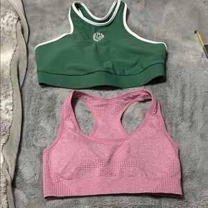 2 for 1 Old Navy Green and Pink Sports Bras